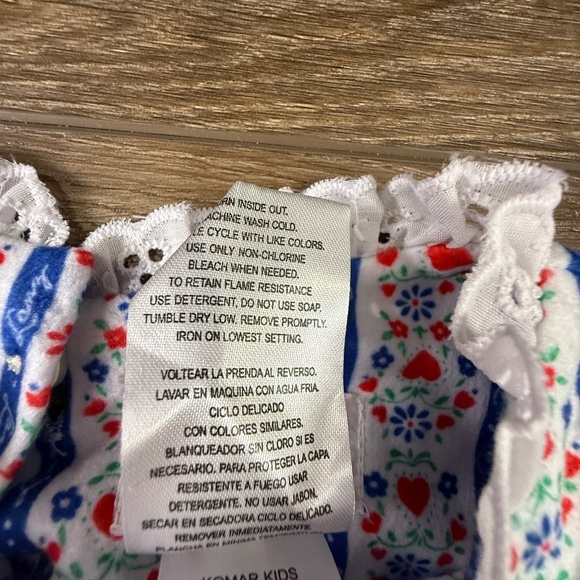 Lanz of Salzburg Girls Long-Sleeve Floral Hearts Classic Nightgown M 7/8 NWT - Picture 9 of 13